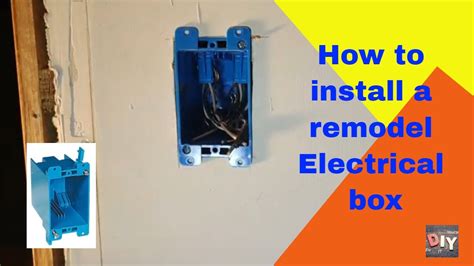 replacing electrical box|installing a remodel electrical box.